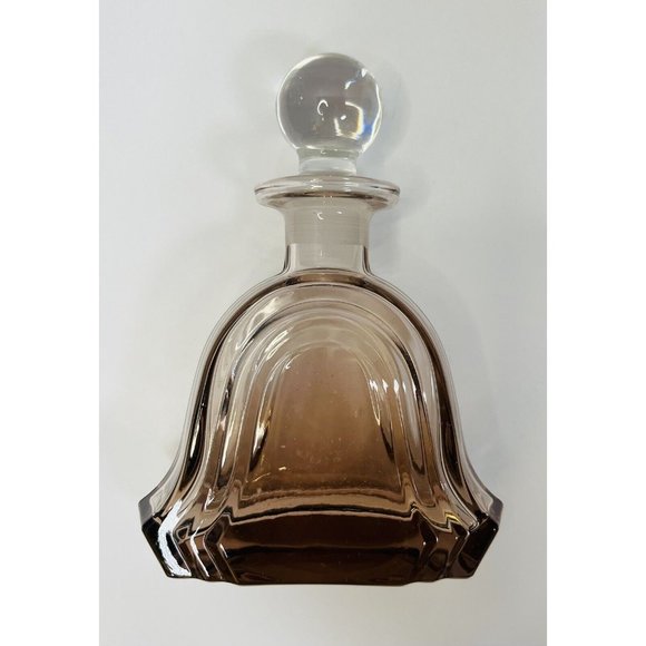 Crystal Perfume Bottle & Stopper Vintage Collezione Glass Line Italy 24% Lead 6” - Picture 10 of 10